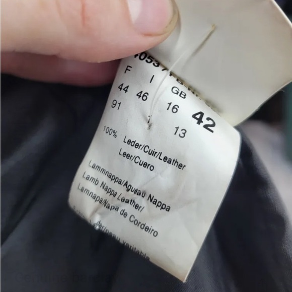 BETTY BARCLAY Lamb Nappa Leather Jacket - Picture 4 of 13